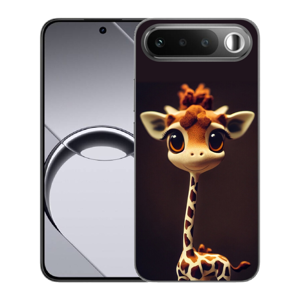 Gélový obal mmCase pre Realme 16 5G – malá žirafa