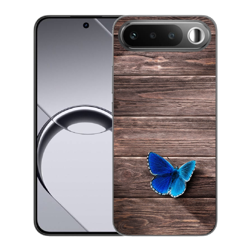 Gélový obal mmCase pre Realme 16 5G – modrý motýľ 1