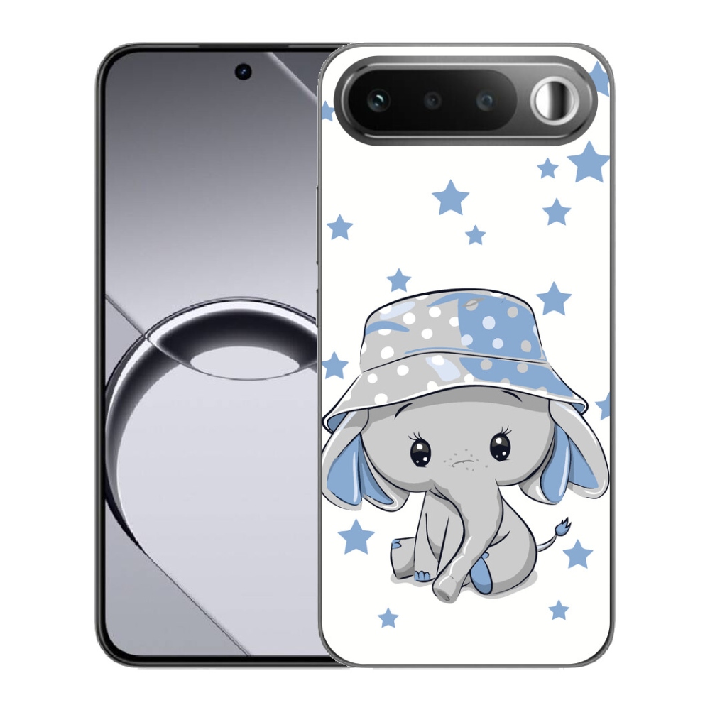 Gélový obal mmCase pre Realme 16 5G – modrý slon