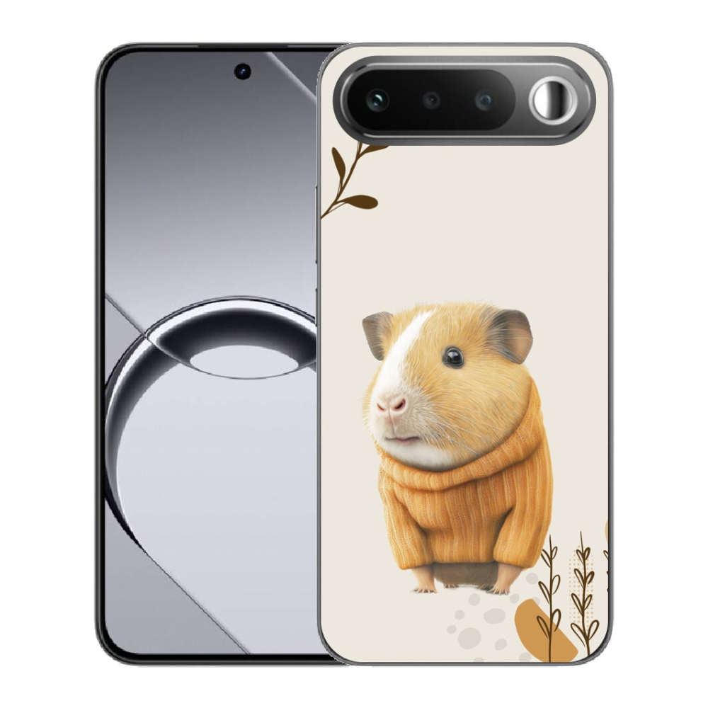 Gélový obal mmCase pre Realme 16 5G – morča v svetri