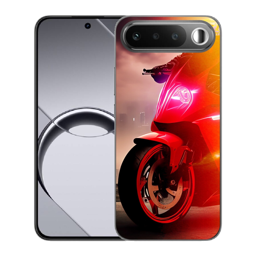 Gélový obal mmCase pre Realme 16 5G – motorkársky motív