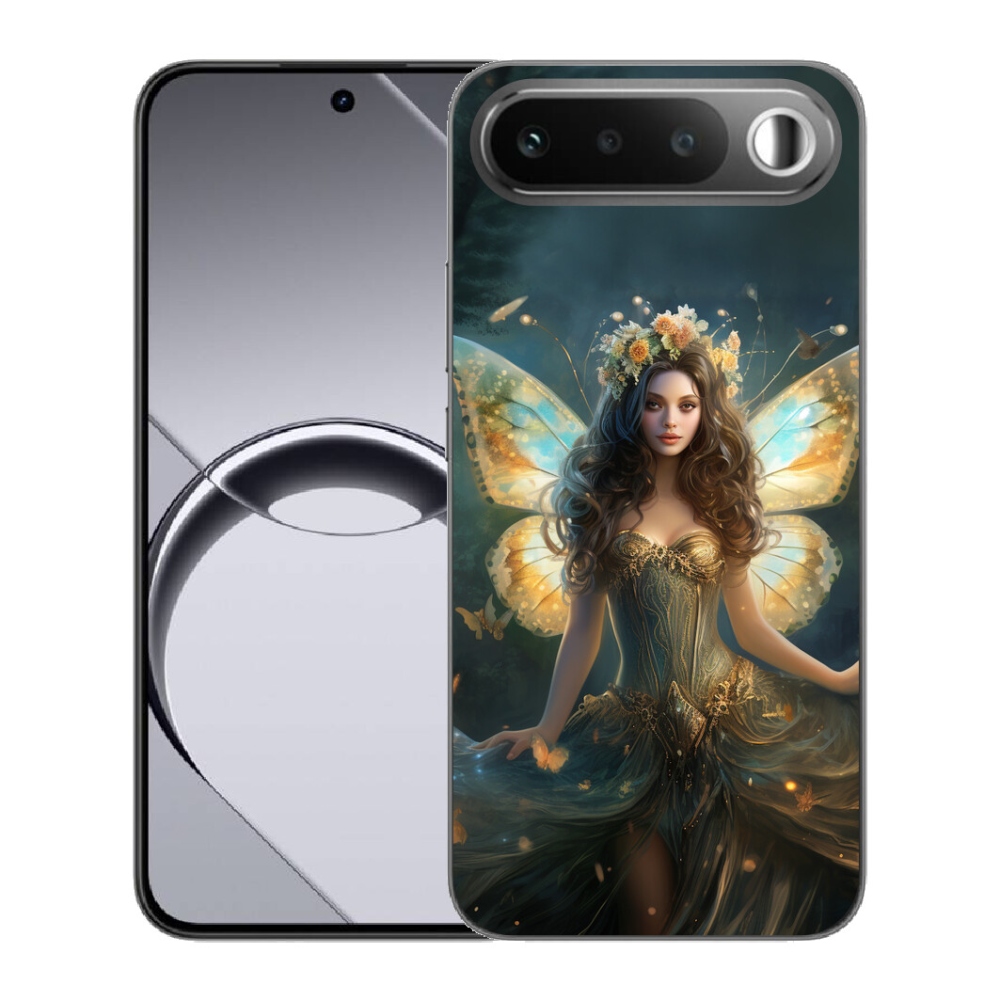 Gélový obal mmCase pre Realme 16 5G – motýľová žena