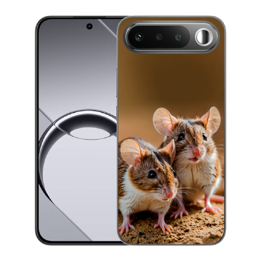 Gélový obal mmCase pre Realme 16 5G – myší duo