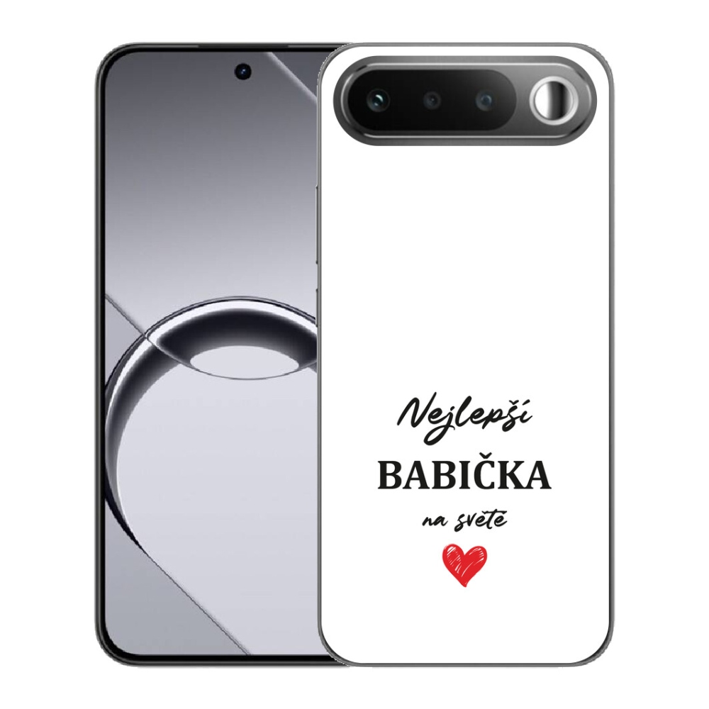Gélové puzdro mmCase pre Realme 16 5G – najlepšie babička 1, biele pozadie