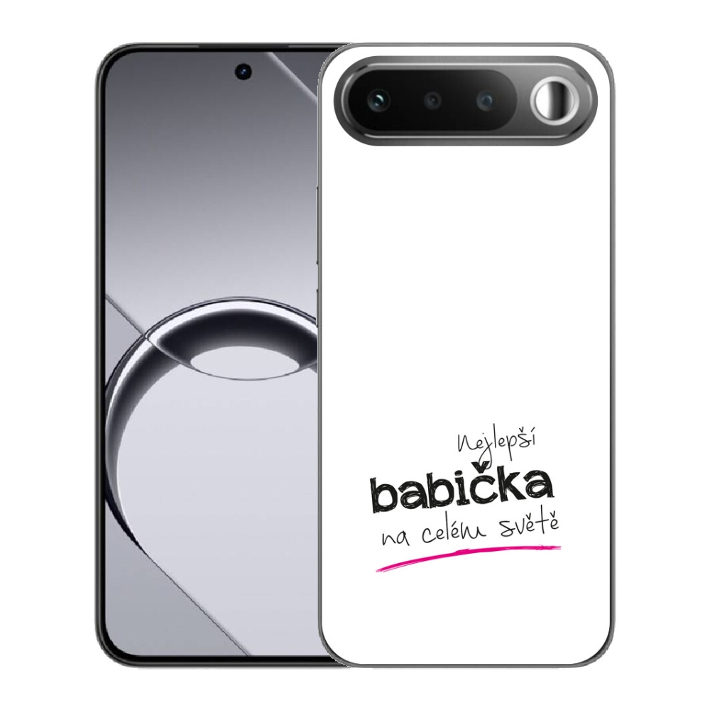 Gélové puzdro mmCase pre Realme 16 5G – najlepšia babička 4, biele pozadie
