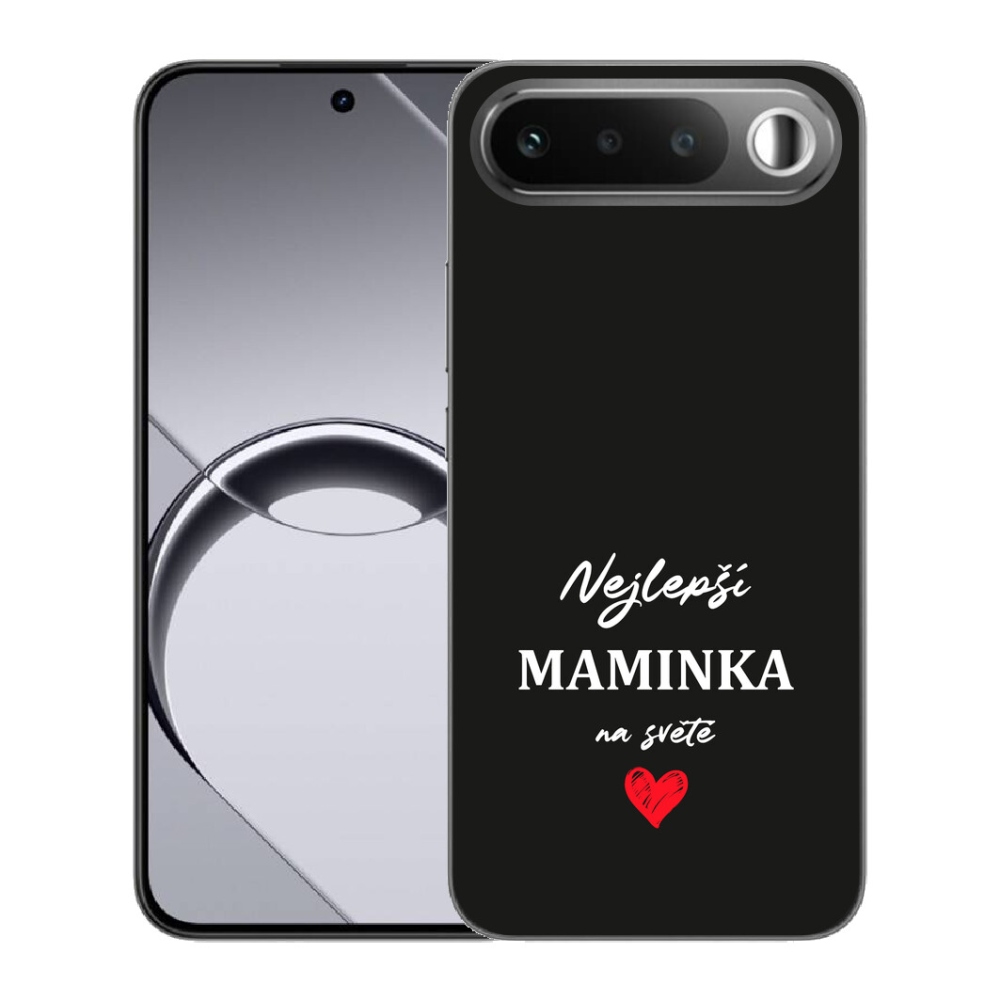 Gélový obal mmCase pre Realme 16 5G – najlepšia mama 1, čierne pozadie