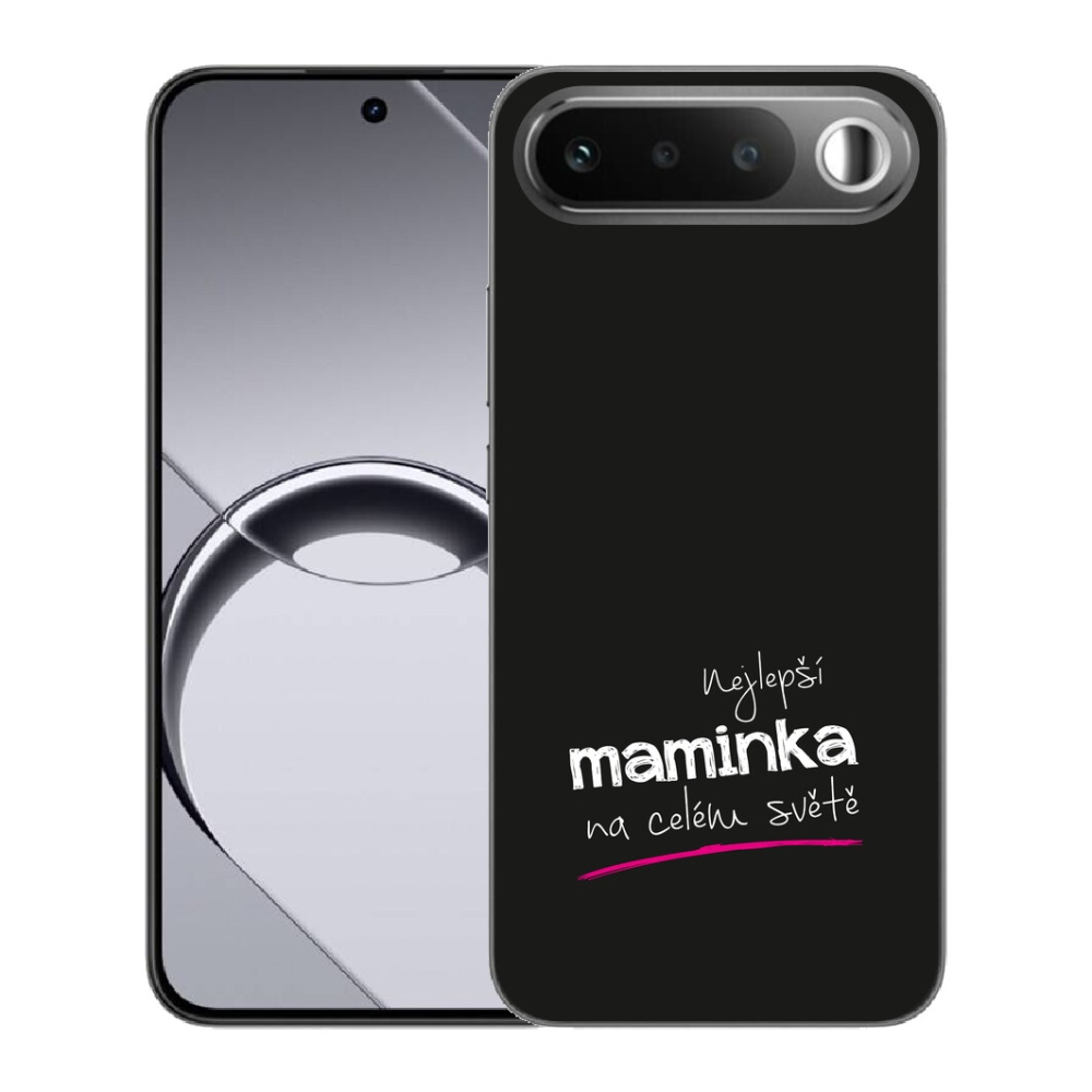 Gélové puzdro mmCase pre Realme 16 5G – „Najlepšia mama 4“ s čiernym pozadím