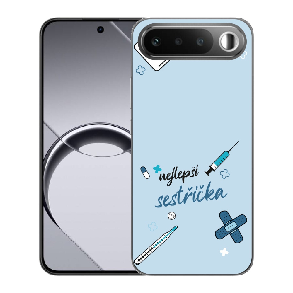 Gélový obal mmCase pre Realme 16 5G – najlepšia verzia s modrým pozadím