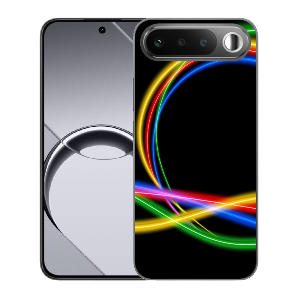 Gélový obal mmCase pre Realme 16 5G – neónové kruhy