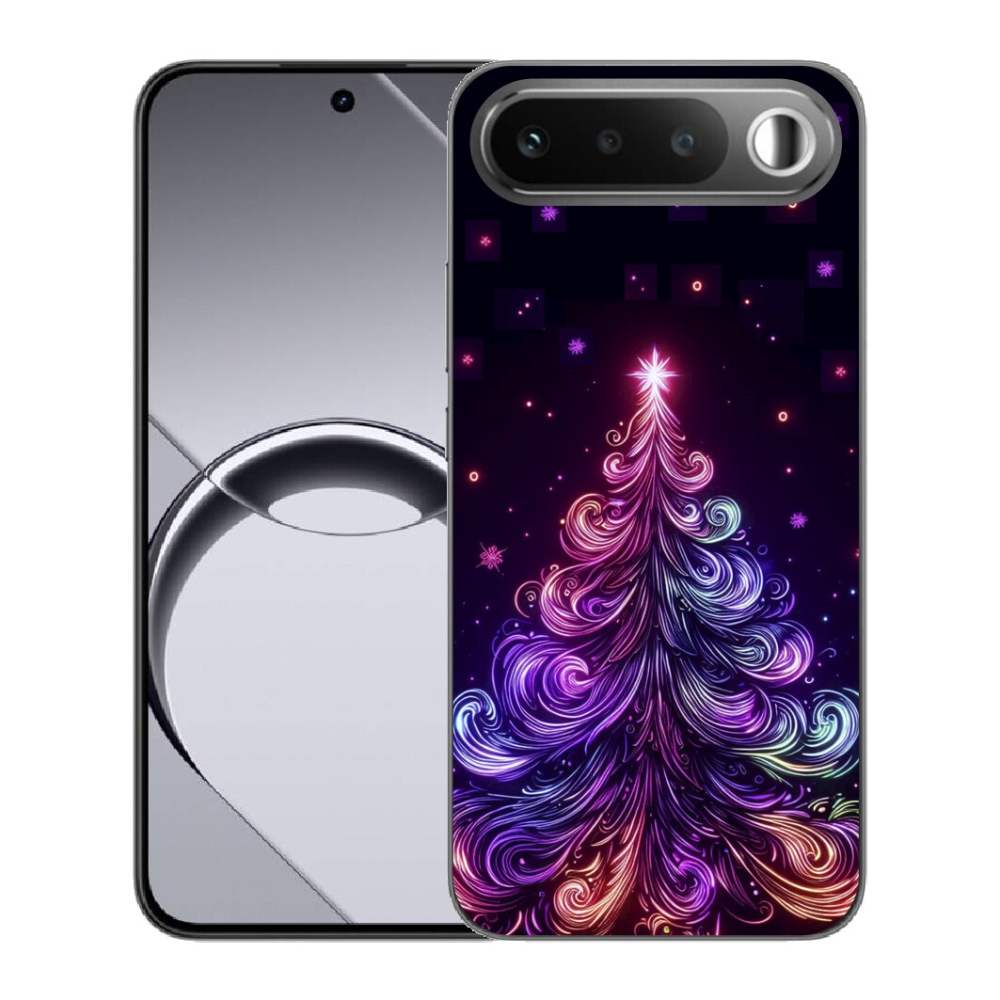 Gélové puzdro mmCase pre Realme 16 5G – neónový vianočný stromček 1