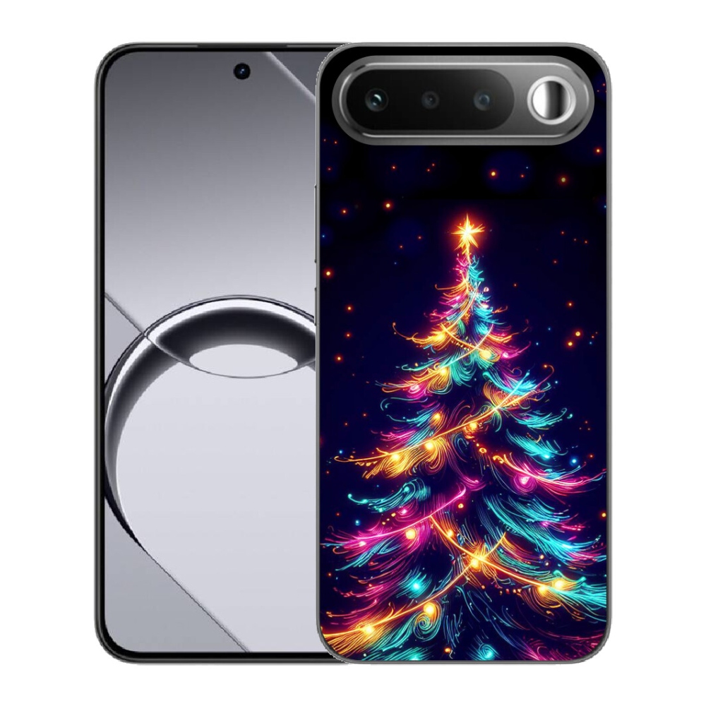 Gélové puzdro mmCase pre Realme 16 5G – neónový vianočný stromček