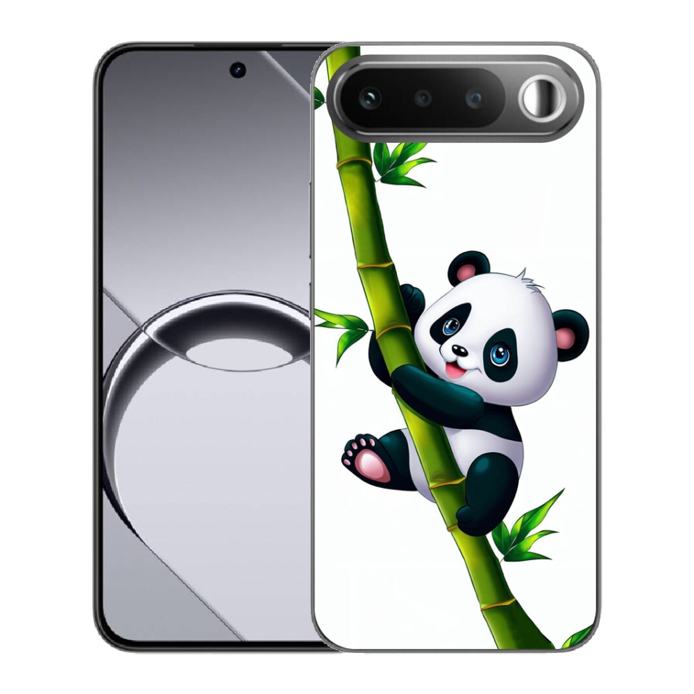 Gélový obal mmCase pre Realme 16 5G – panda na bambuse