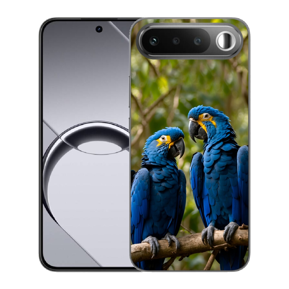 Gélový obal mmCase pre Realme 16 5G – papagájové duo