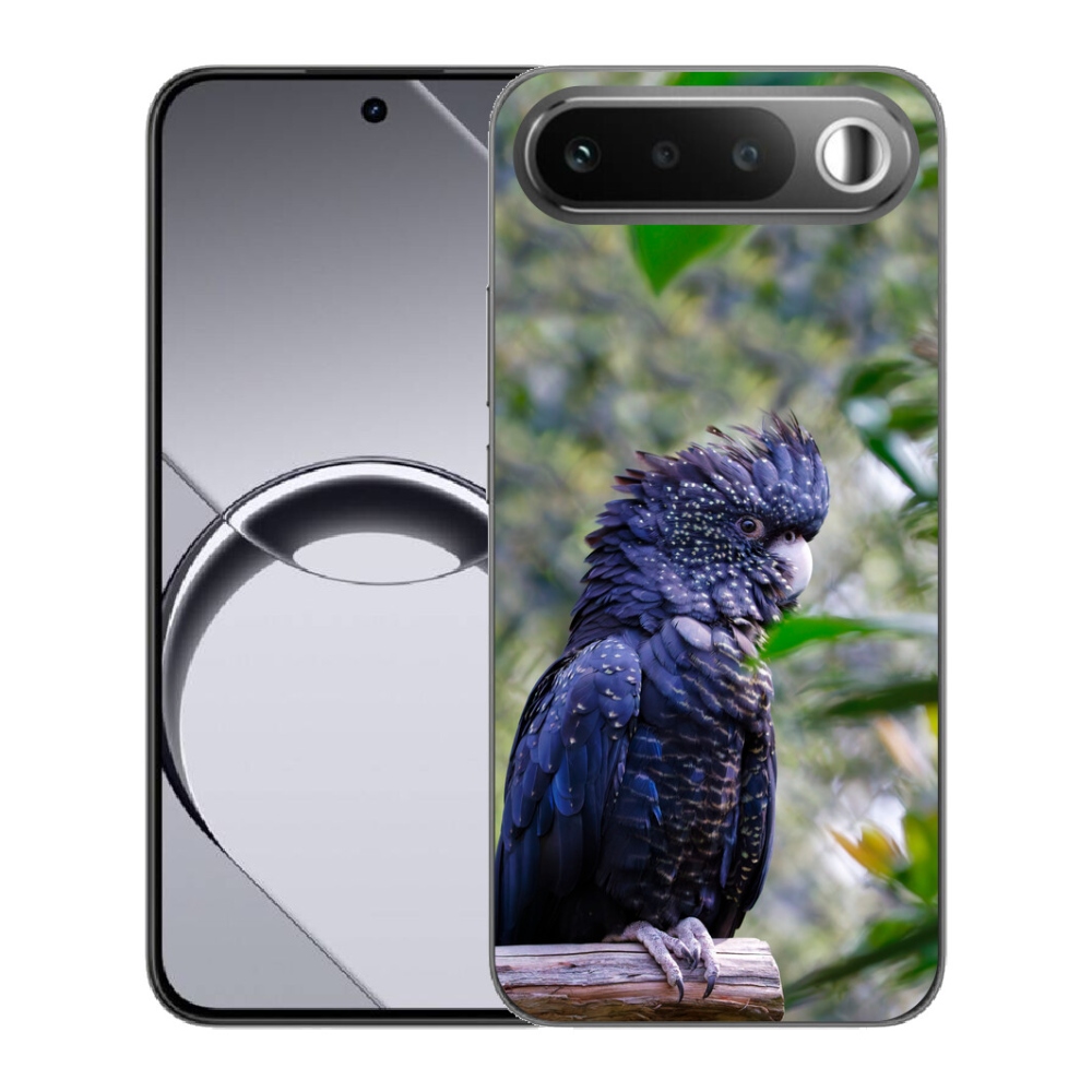Gélový obal mmCase pre Realme 16 5G – čierny kakadu