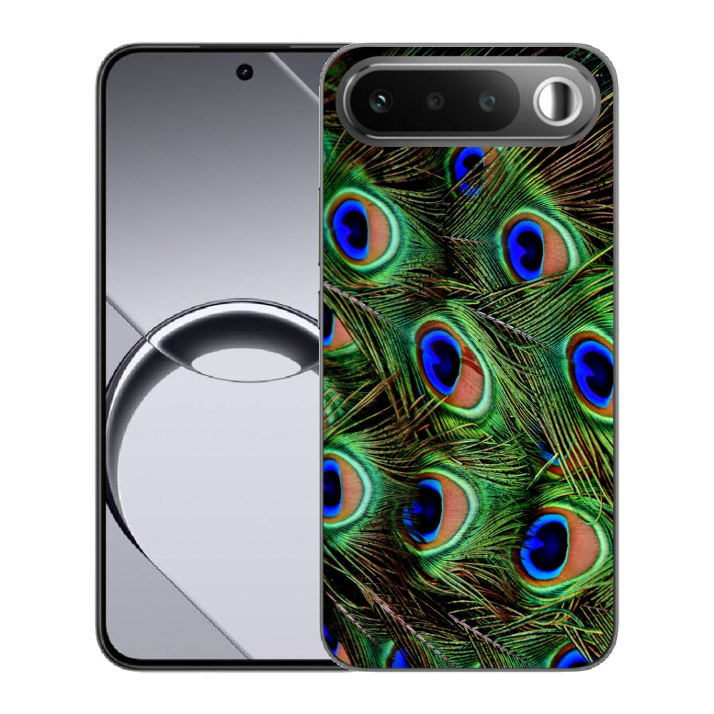 Gélový obal mmCase pre Realme 16 5G – pávie perie