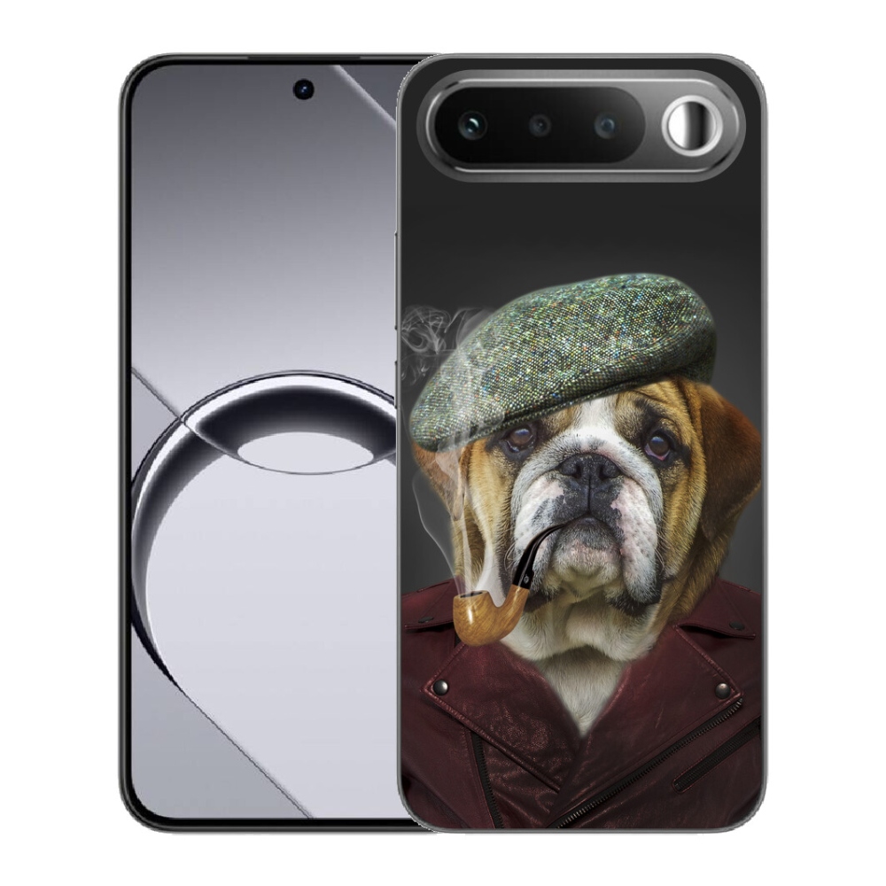 Gélový obal mmCase pre Realme 16 5G – pes s fajkou