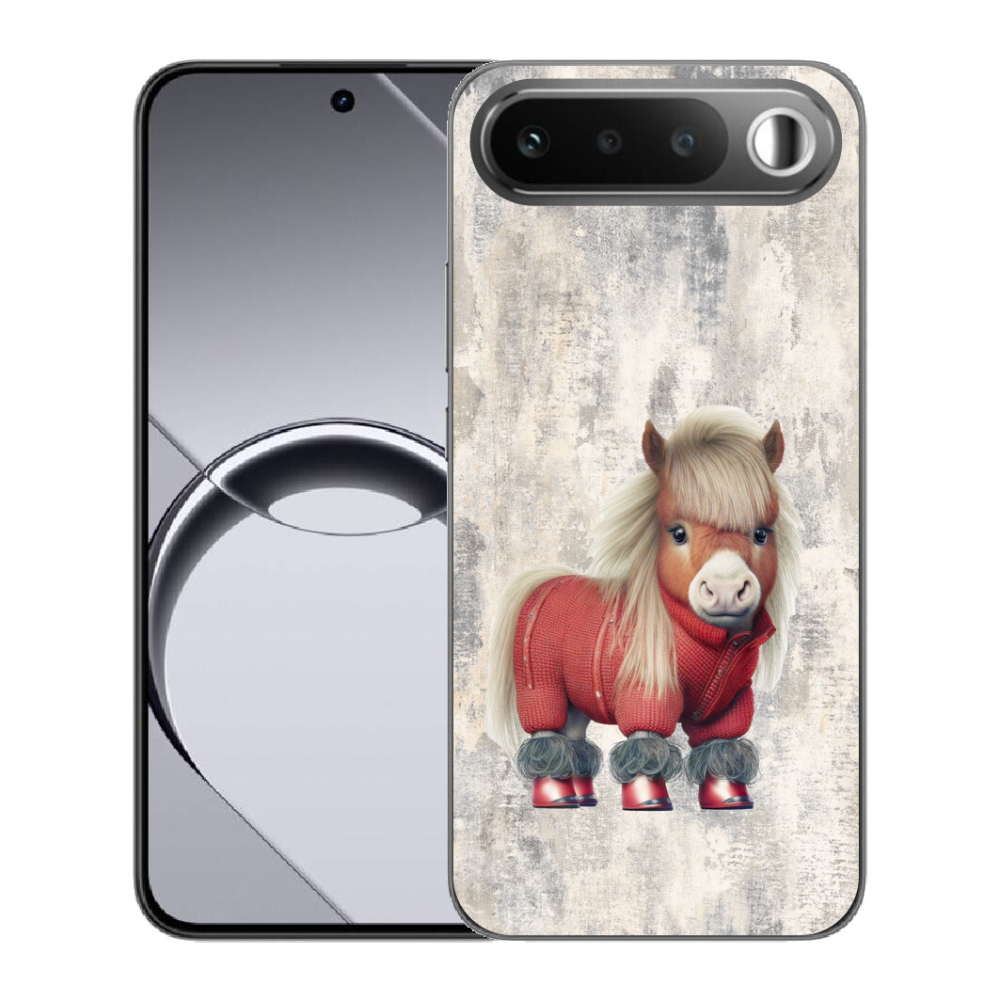 Gélový obal mmCase pre Realme 16 5G – poník v svetri