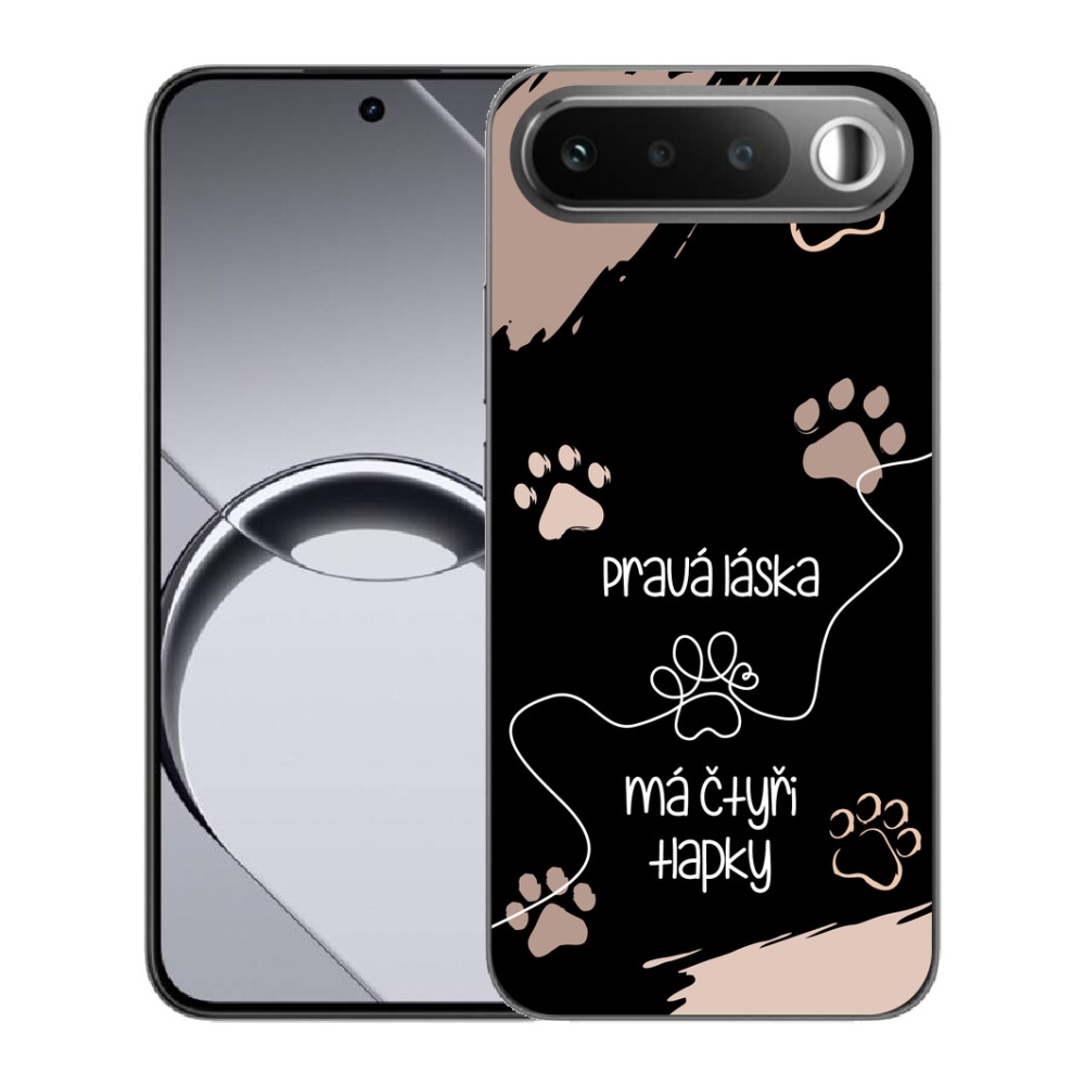 Gélový obal mmCase pre Realme 16 5G – motív so psom 1, čierne pozadie