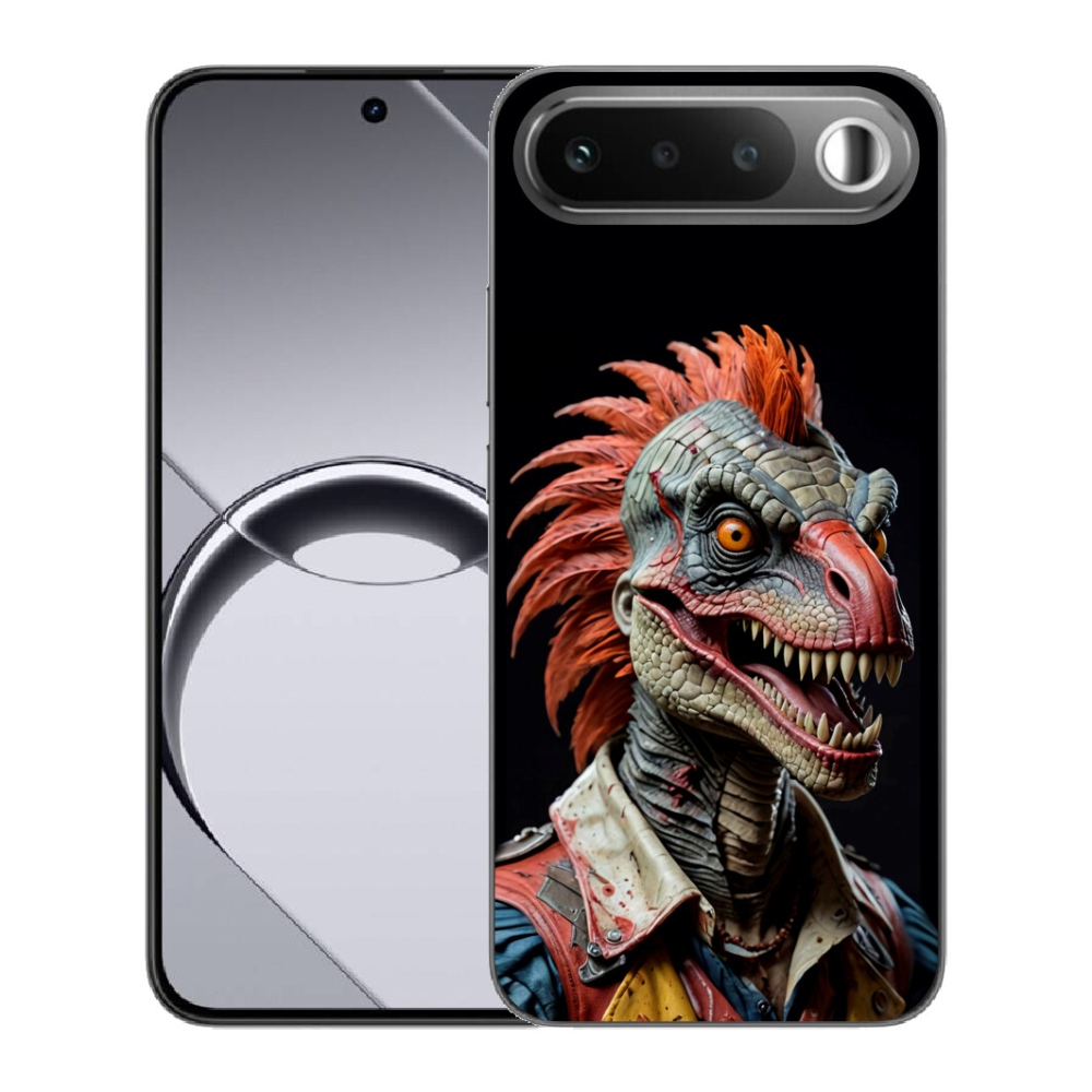 Gélový obal mmCase pre Realme 16 5G – punkový dinosaurus