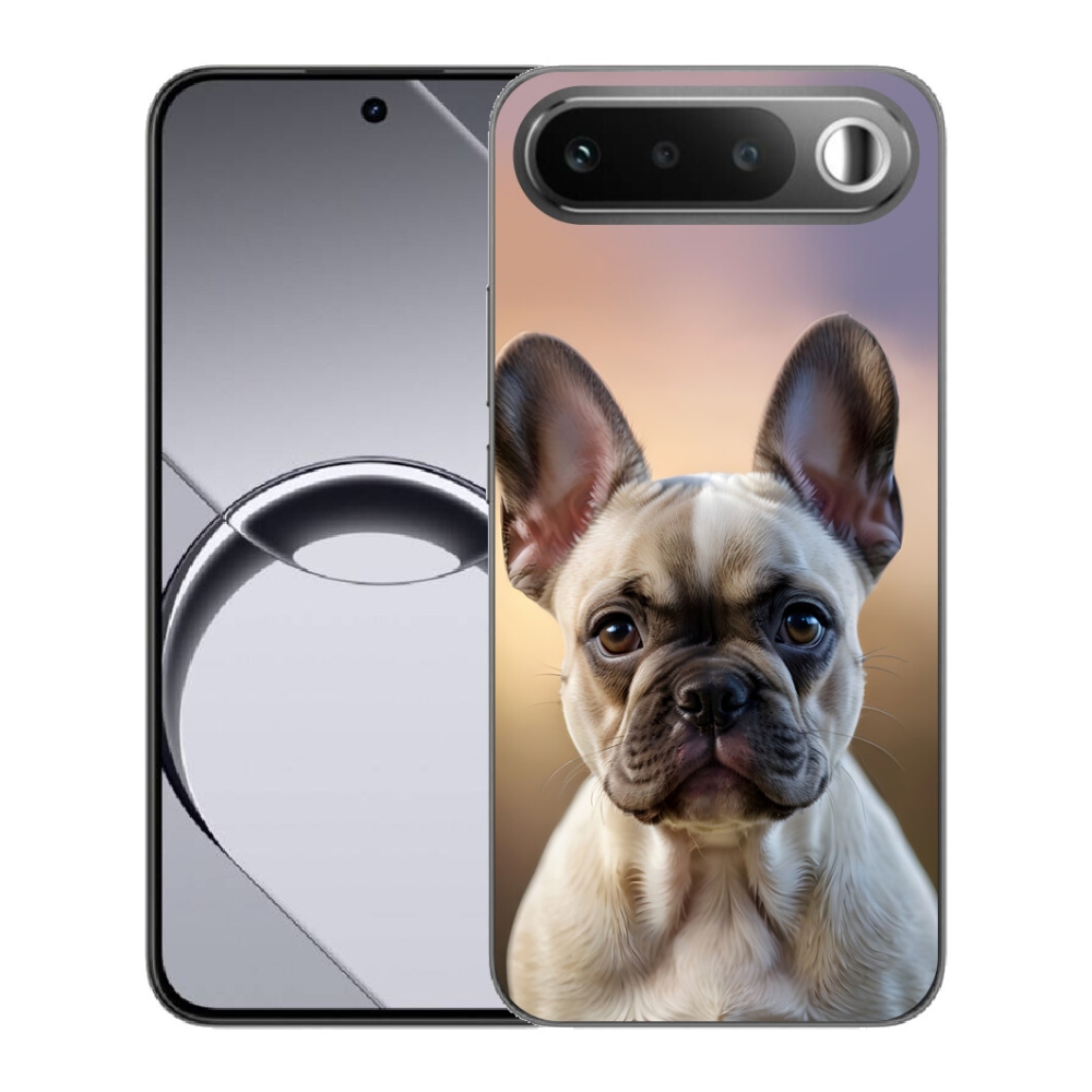 Gélový obal mmCase pre Realme 16 5G – roztomilý francúzsky buldoček