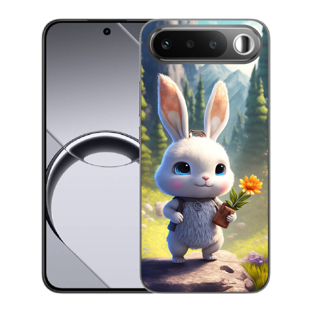 Gélový obal mmCase pre Realme 16 5G – roztomilé zajačik