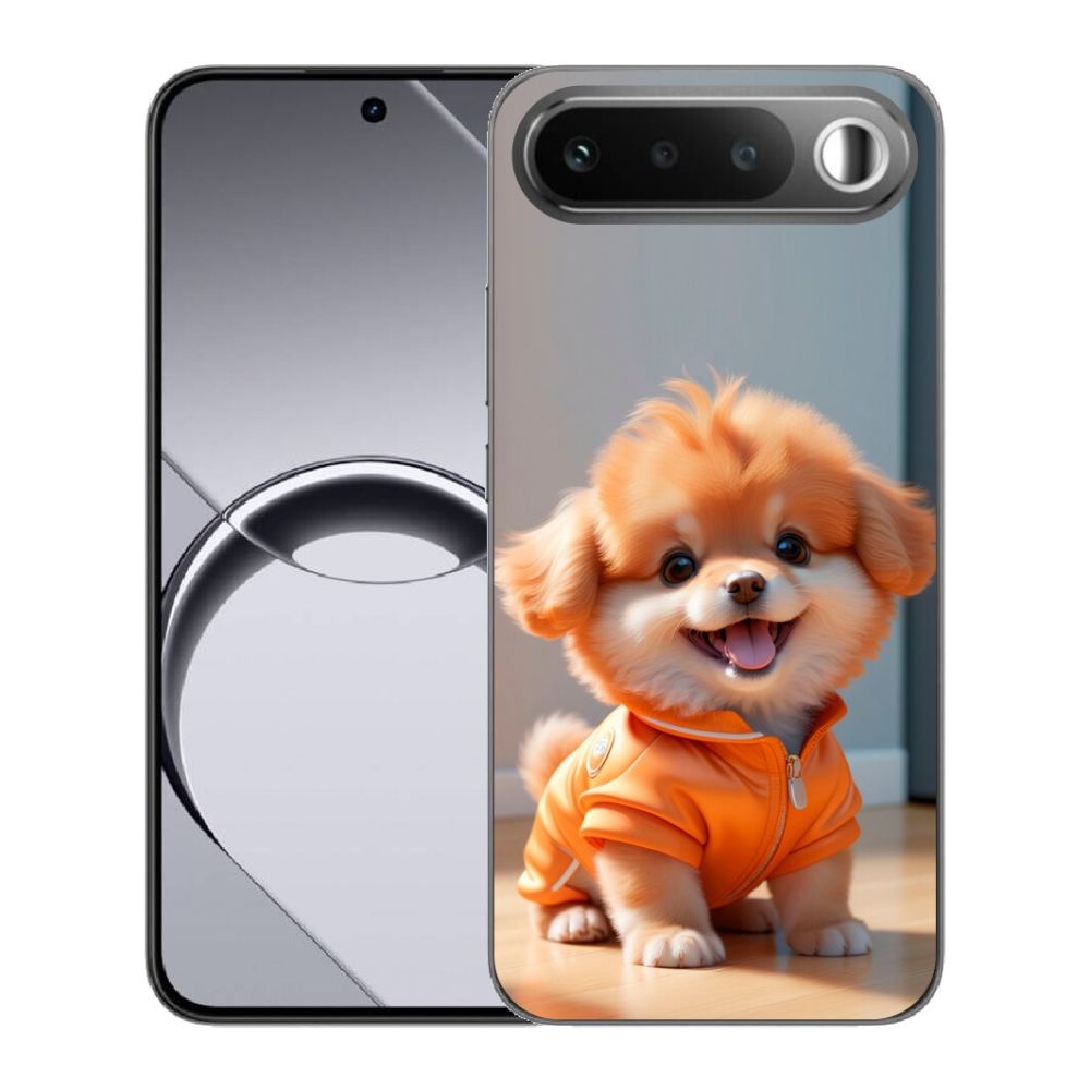 Gélový obal mmCase pre Realme 16 5G – roztomilý pomeranian v mikine