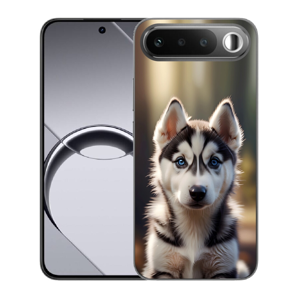 Gélový obal mmCase pre Realme 16 5G – roztomilý sibírsky husky