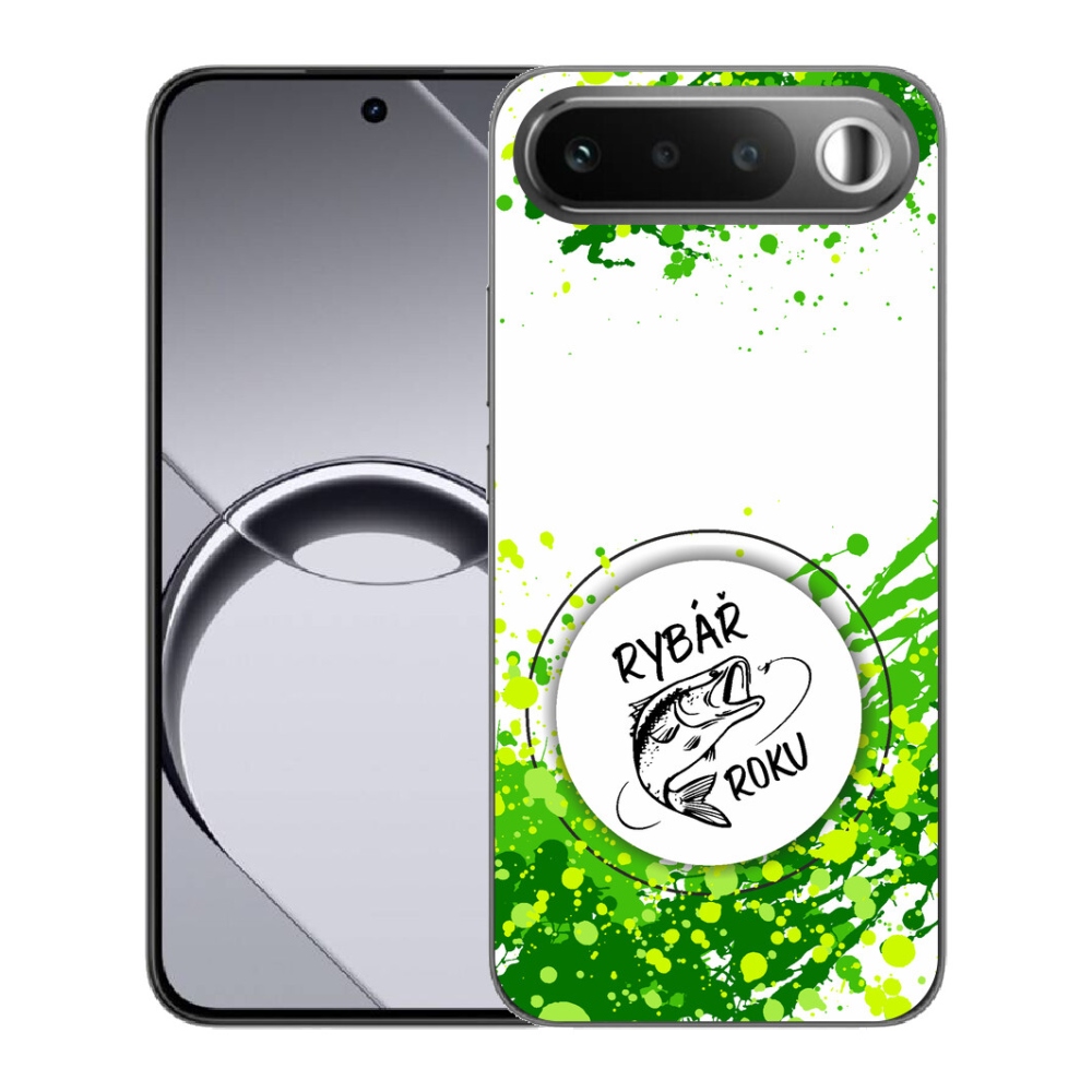 Gélový obal mmCase pre Realme 16 5G – Rybár roka na bielom pozadí