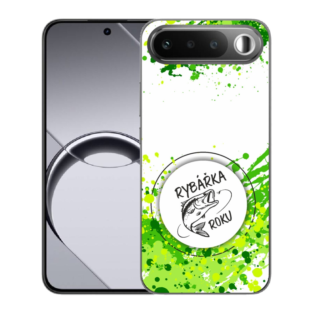 Gélový obal mmCase pre Realme 16 5G – „Rybárka roka“ na bielom pozadí