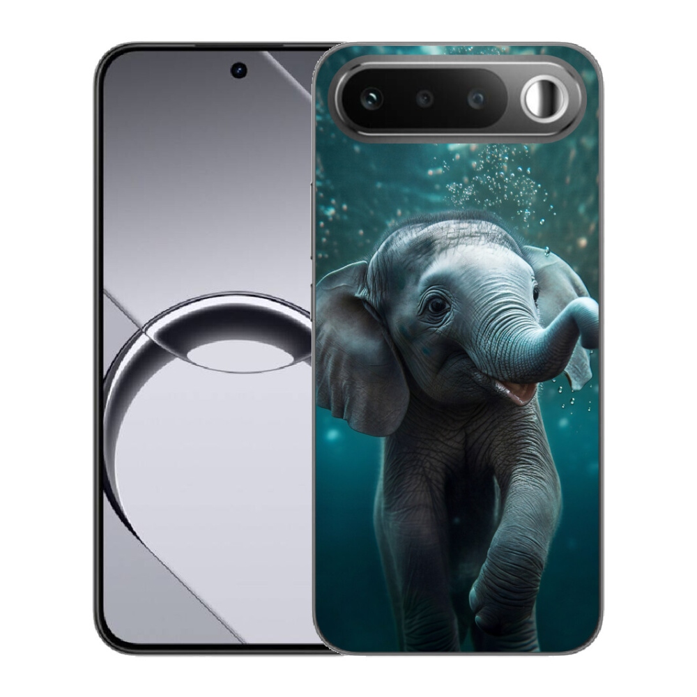 Gélový obal mmCase pre Realme 16 5G – slon pod vodou