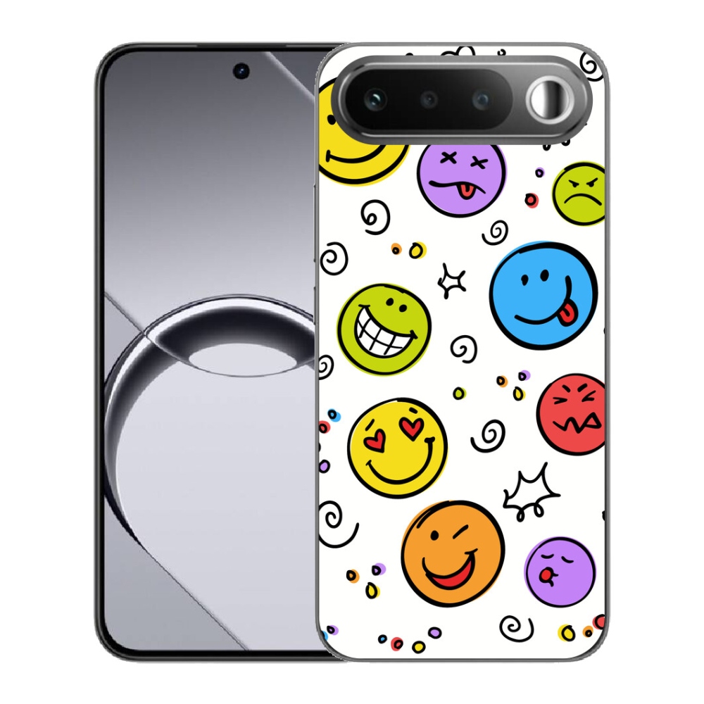 Gélový obal mmCase pre Realme 16 5G – smajlíky