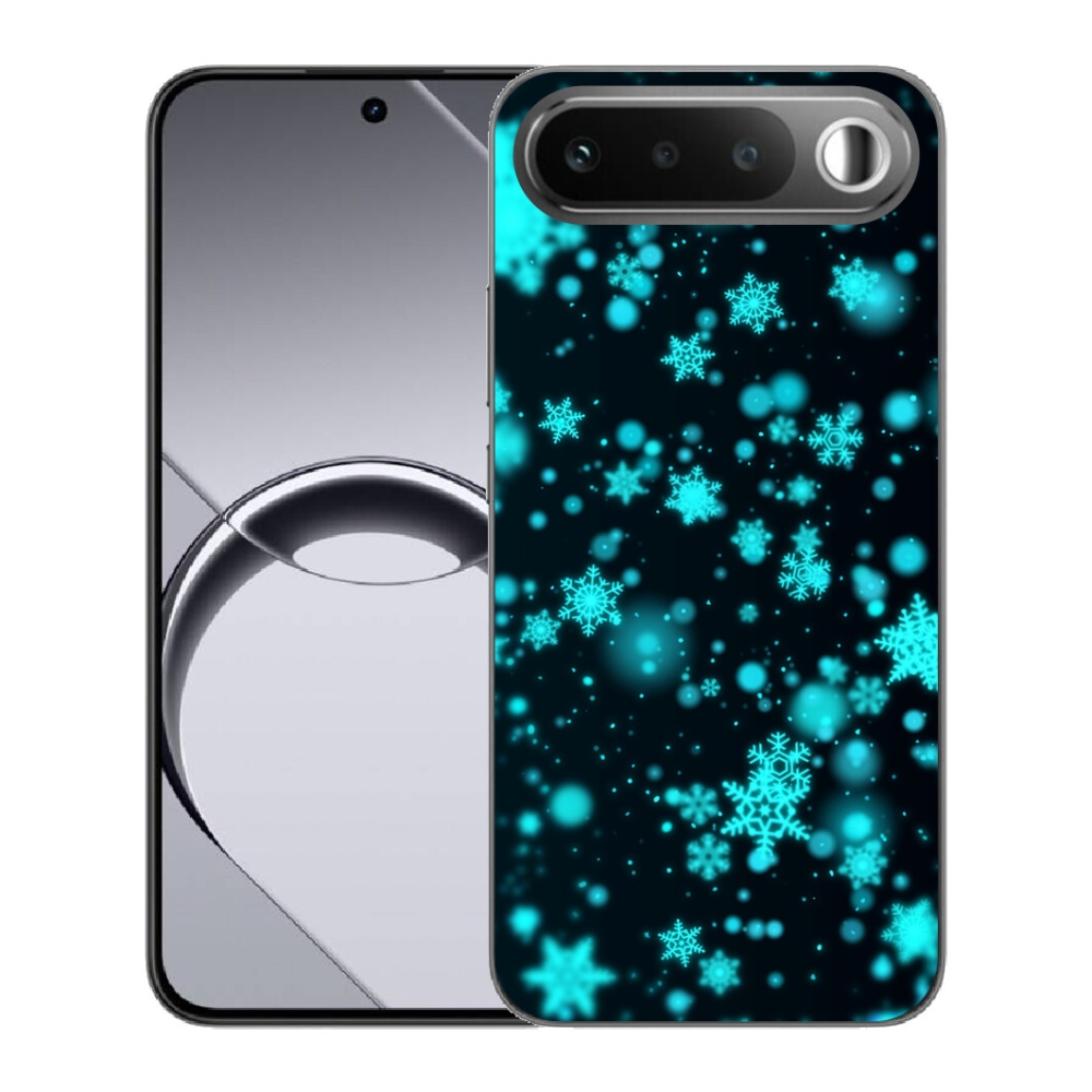Gélový obal mmCase pre Realme 16 5G – snehové vločky 1