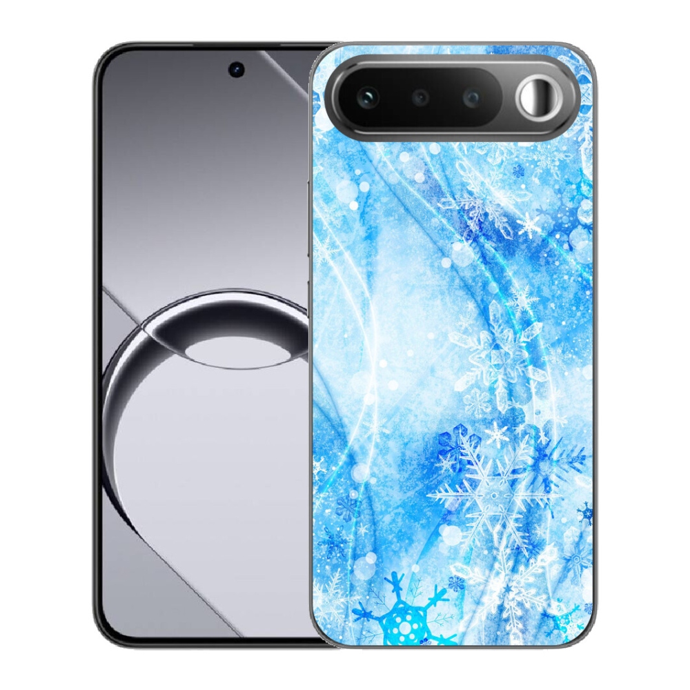Gélový obal mmCase pre Realme 16 5G – snehové vločky