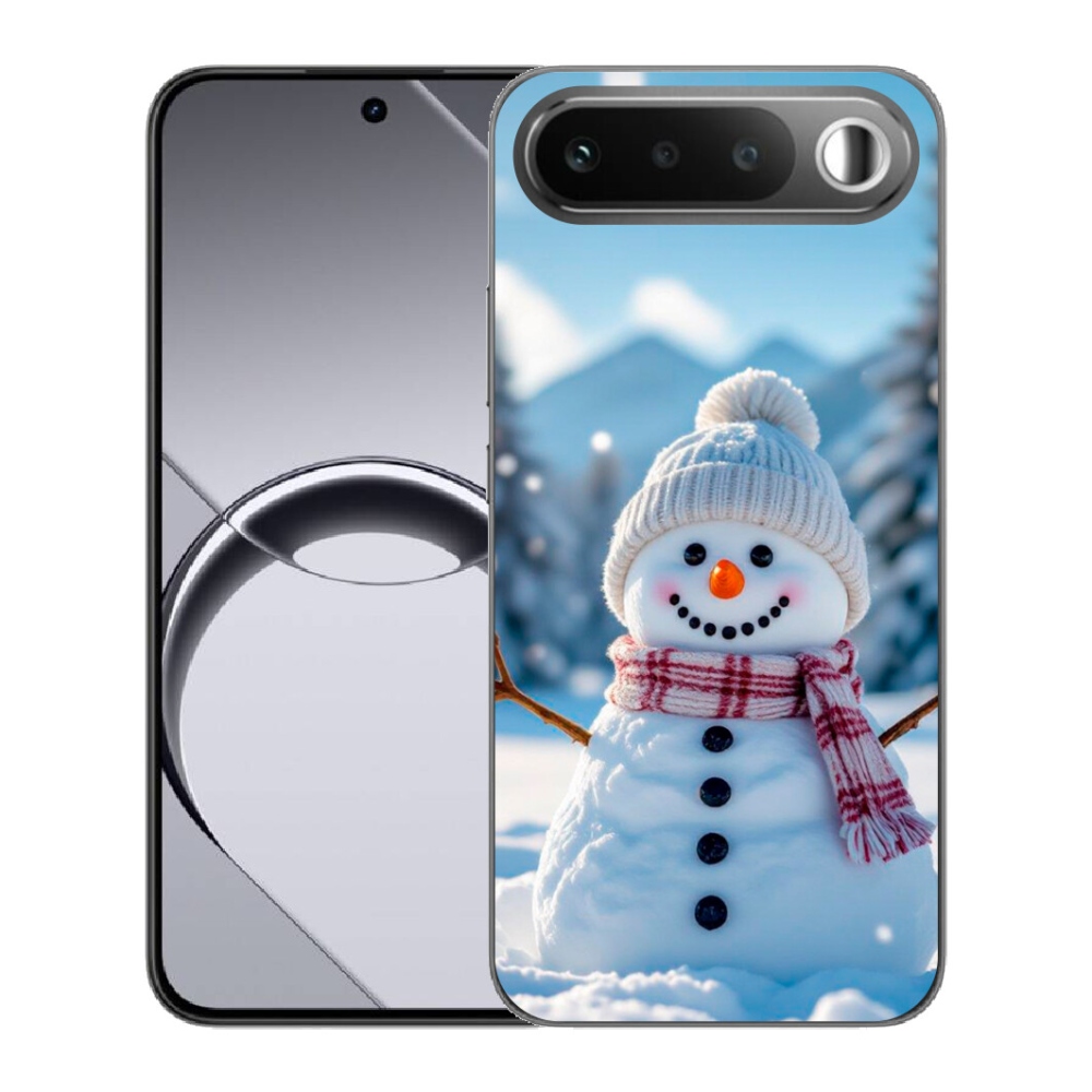 Gélový obal mmCase pre Realme 16 5G – snehuliak 3