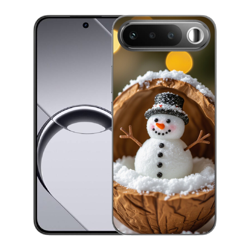 Gélový obal mmCase pre Realme 16 5G – snehuliak 4