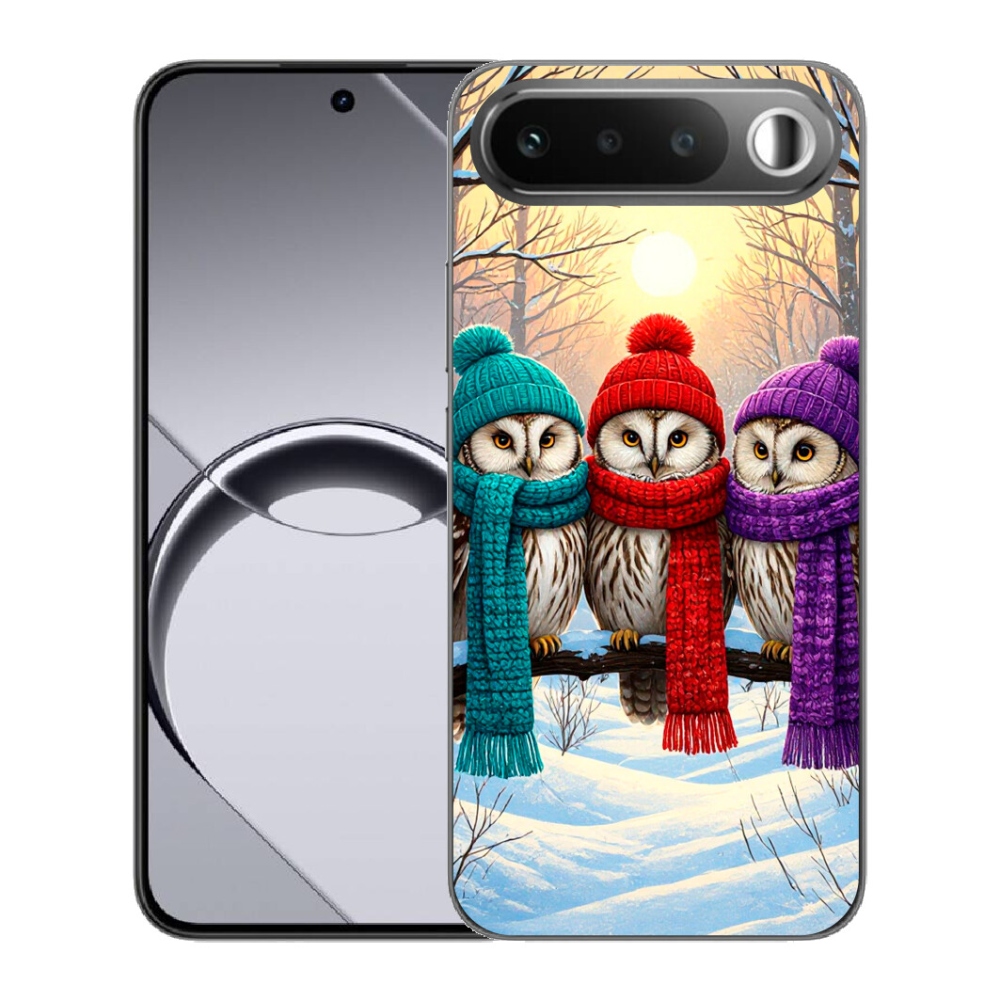 Gélový obal mmCase pre Realme 16 5G – soví priatelia