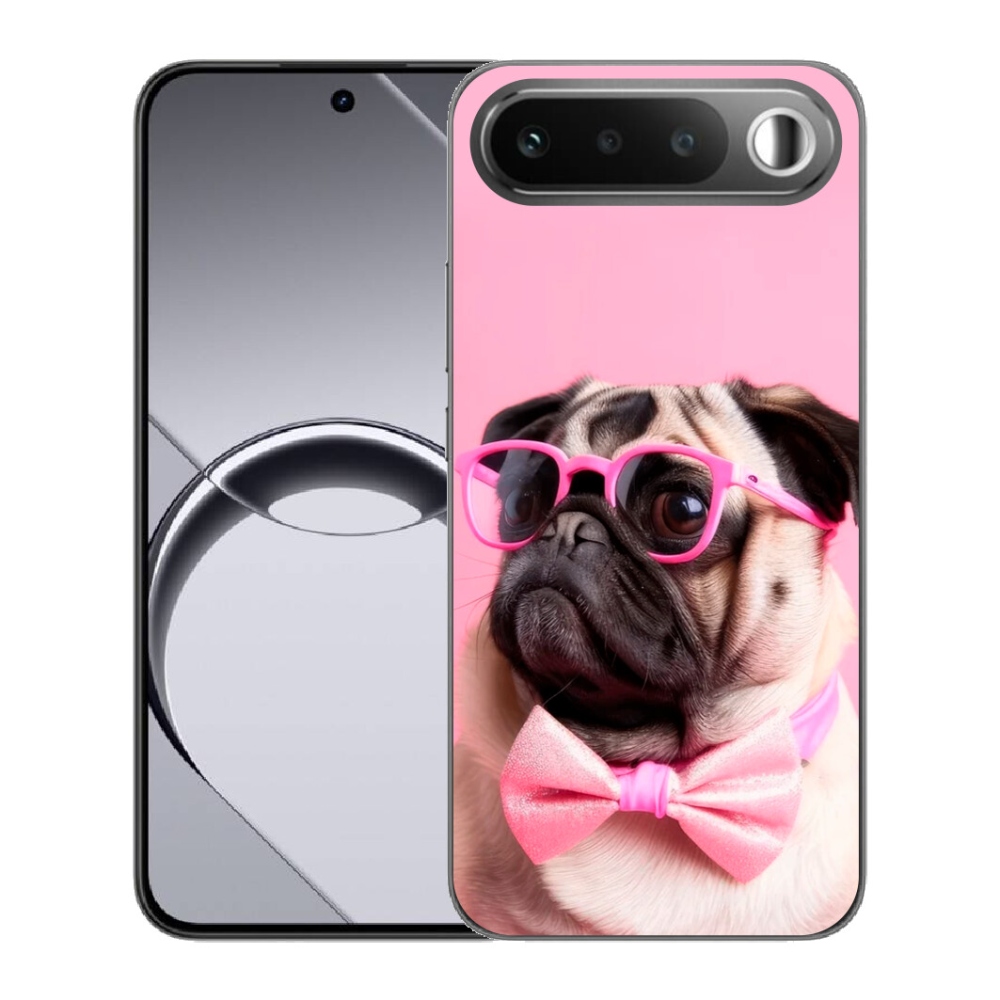 Gélový obal mmCase pre Realme 16 5G – štýlový mops