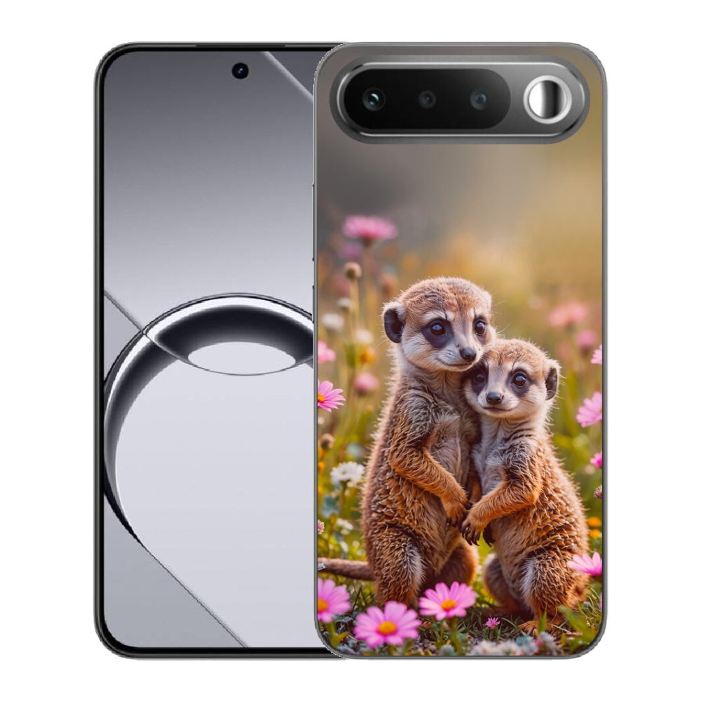 Gélový obal mmCase pre Realme 16 5G – duo surikátov