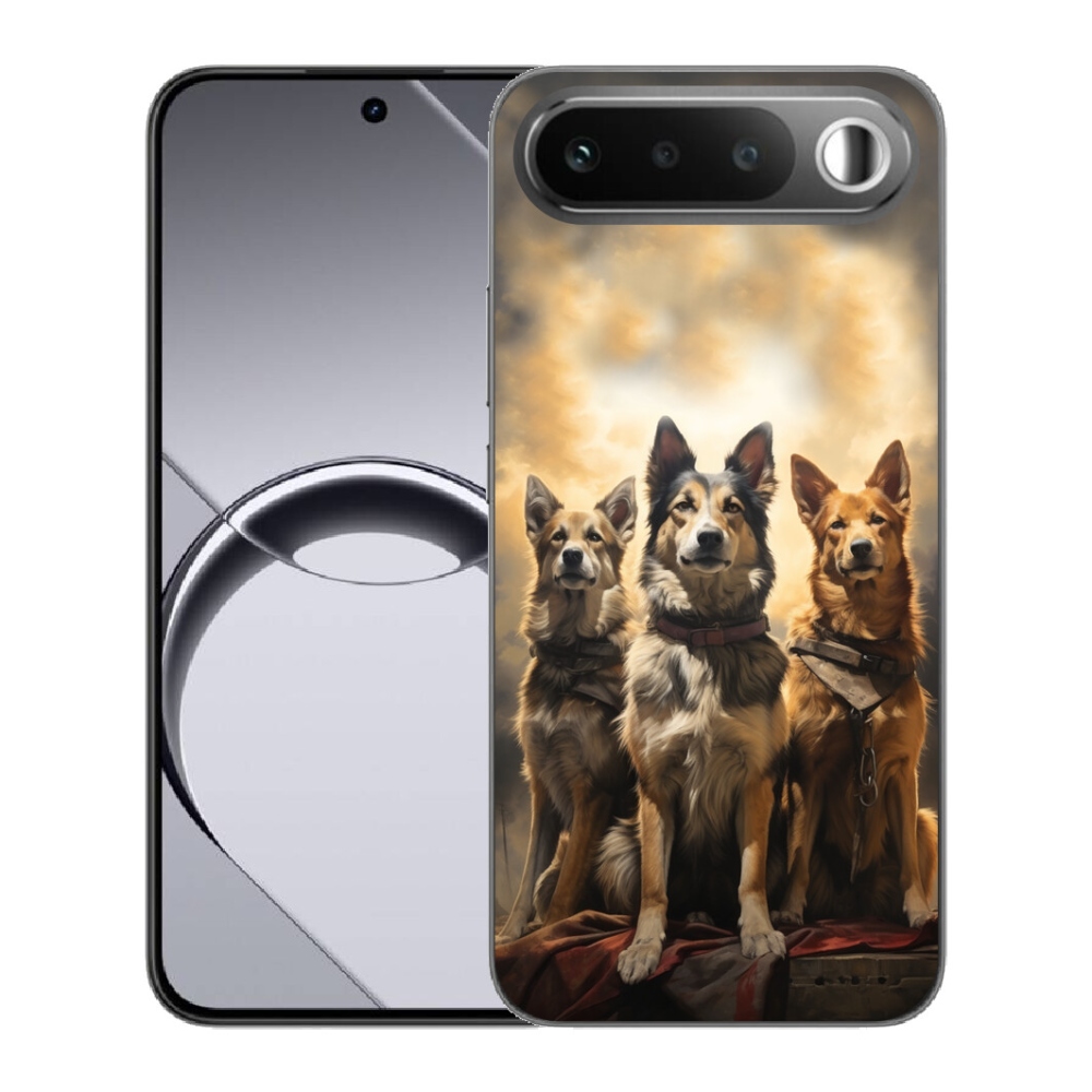 Gélový obal mmCase pre Realme 16 5G – traja psi