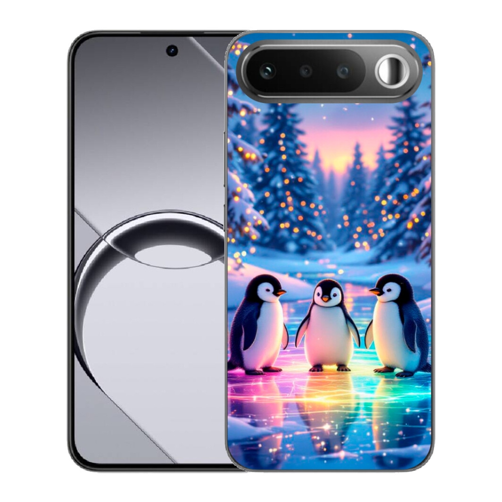 Gélový obal mmCase pre Realme 16 5G – tučniaky