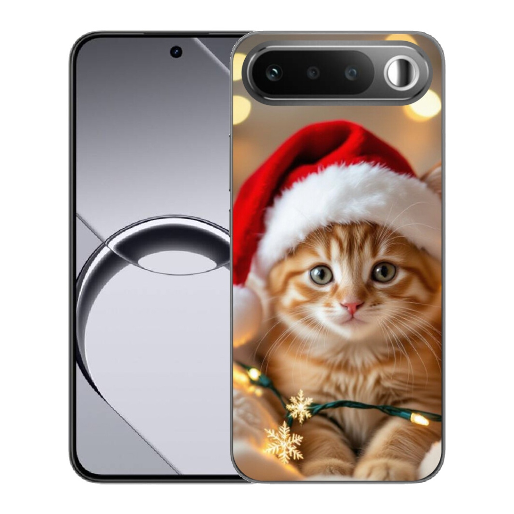 Gélový obal mmCase pre Realme 16 5G – vianočné mačiatko