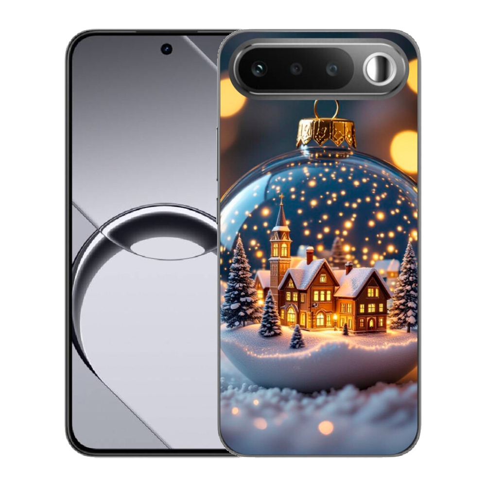 Gélový obal mmCase pre Realme 16 5G – vianočné gule 4