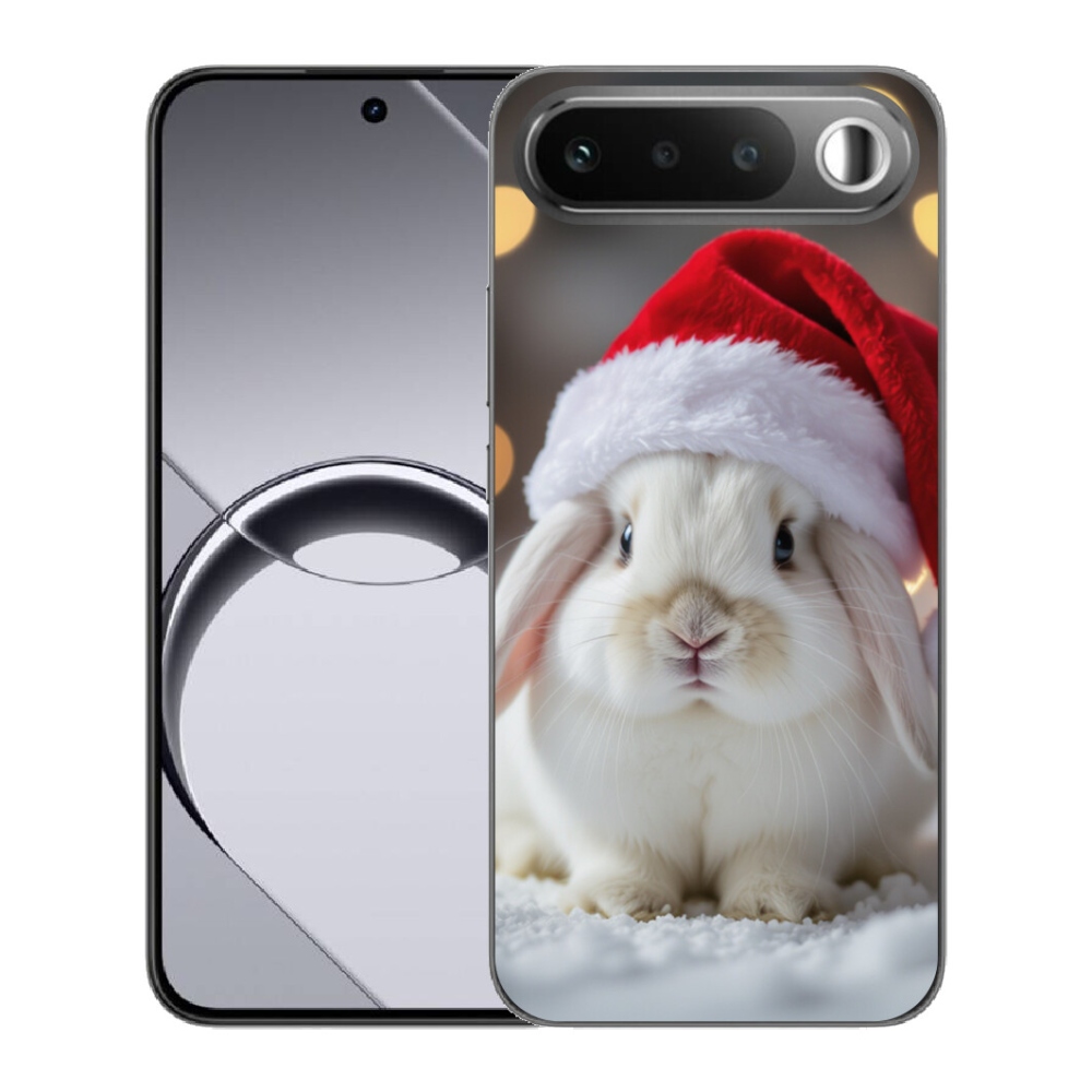 Gélový obal mmCase pre Realme 16 5G – vianočný zajačik