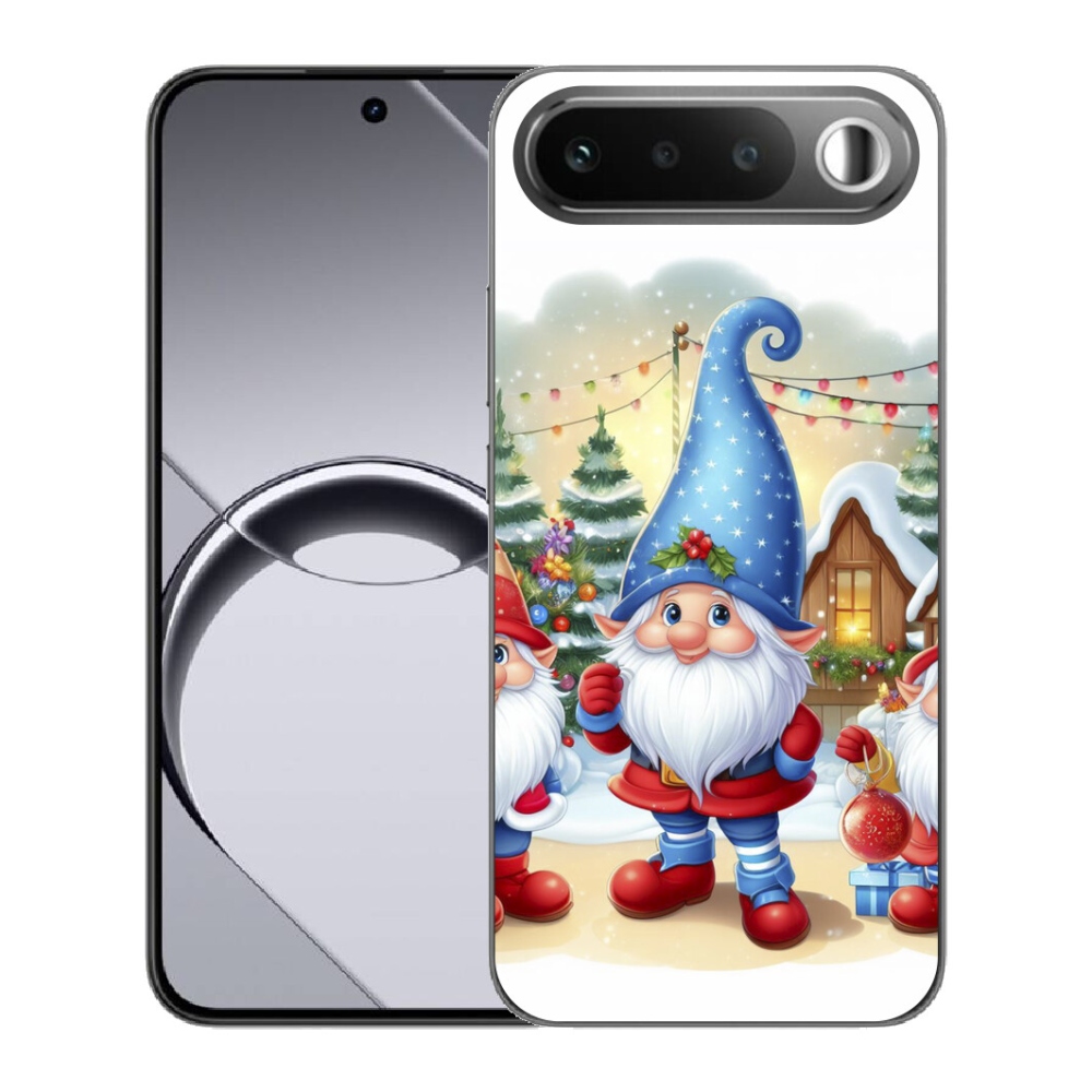 Gélový obal mmCase pre Realme 16 5G – vianoční škriatkovia