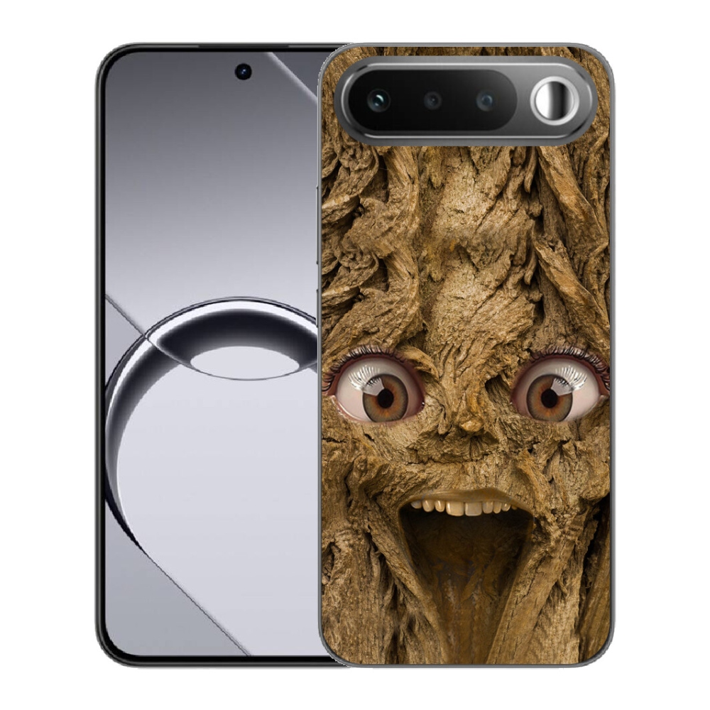 Gélový obal mmCase pre Realme 16 5G – veselý strom s očami