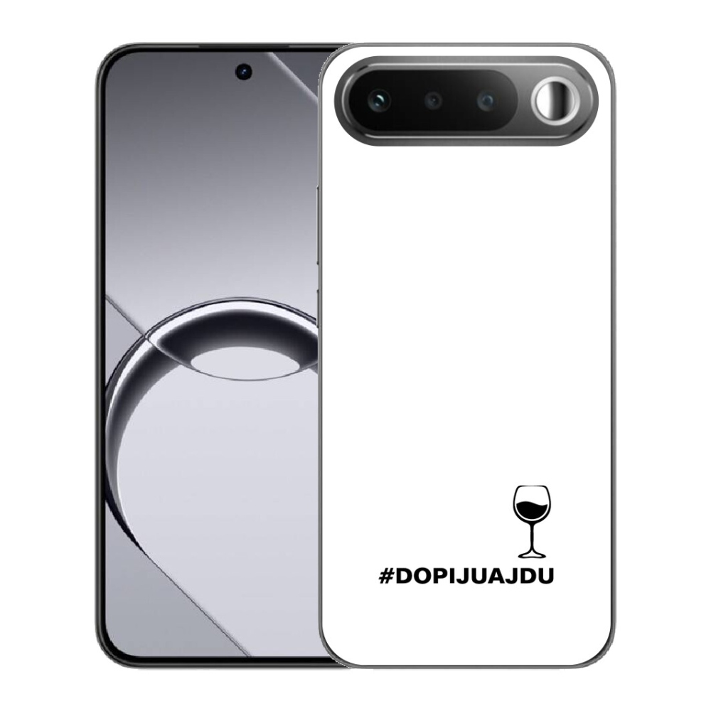Gélový obal mmCase pre Realme 16 5G – motív hrozna na bielom pozadí