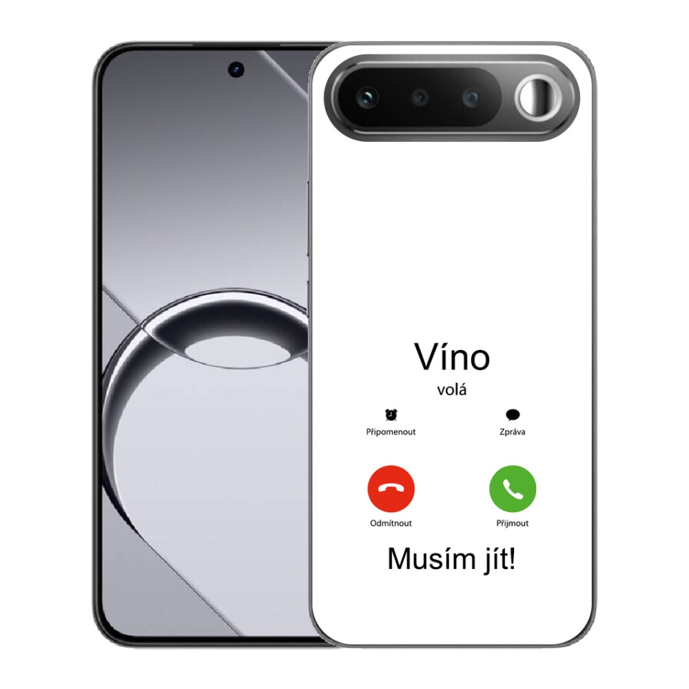 Gélový obal mmCase pre Realme 16 5G – vínová farba na bielom pozadí