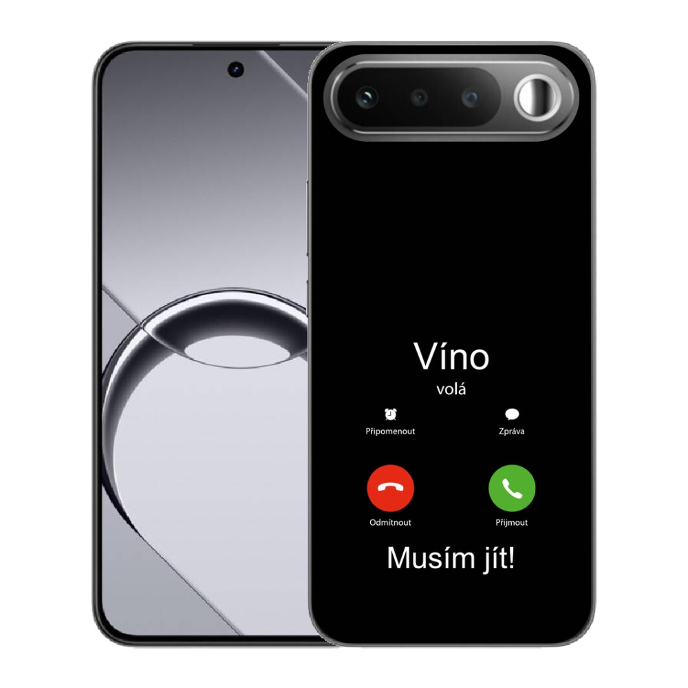Gélové puzdro mmCase pre Realme 16 5G – farba víno na čiernom pozadí