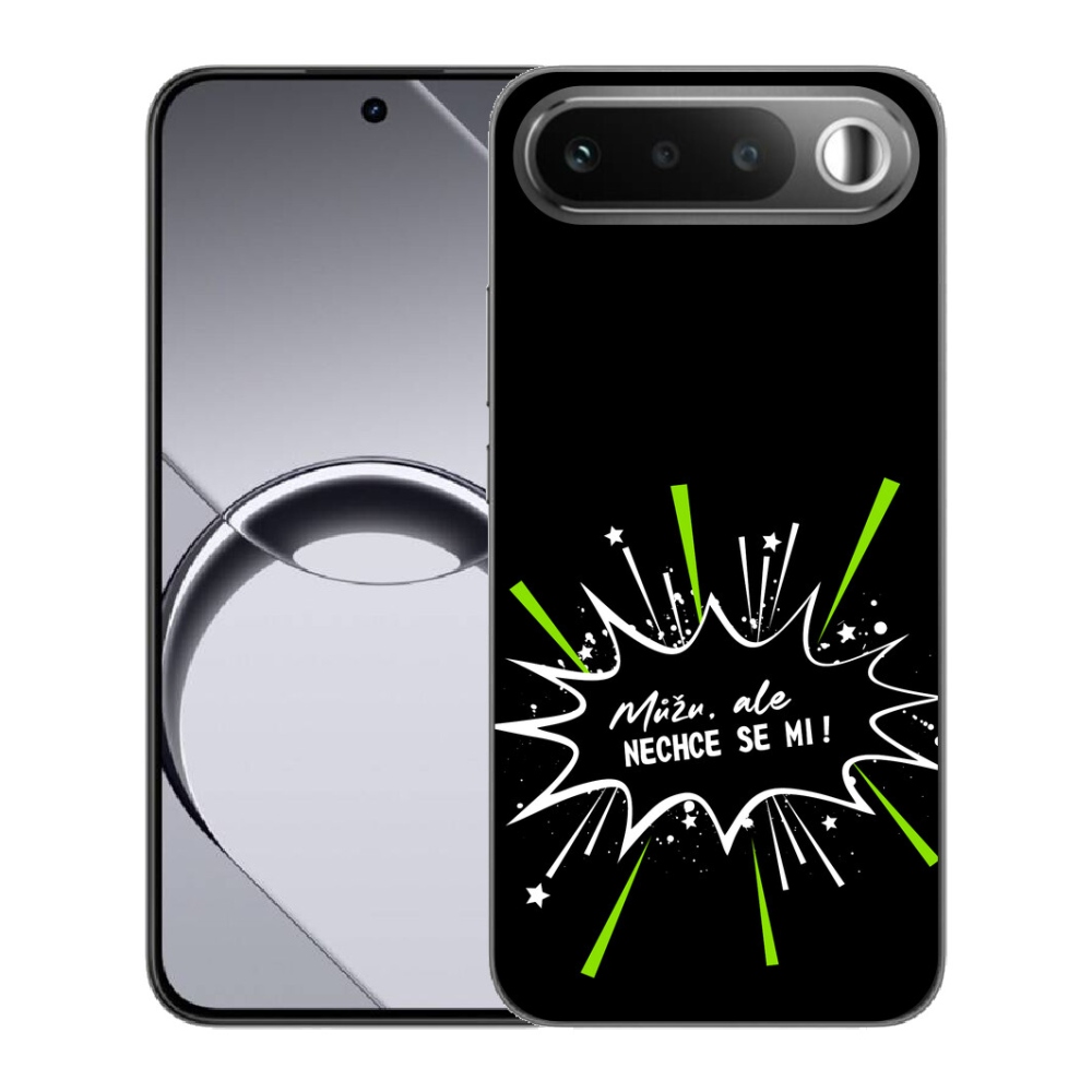 Gélový obal mmCase pre Realme 16 5G – vtipný nápis 11 na čiernom pozadí
