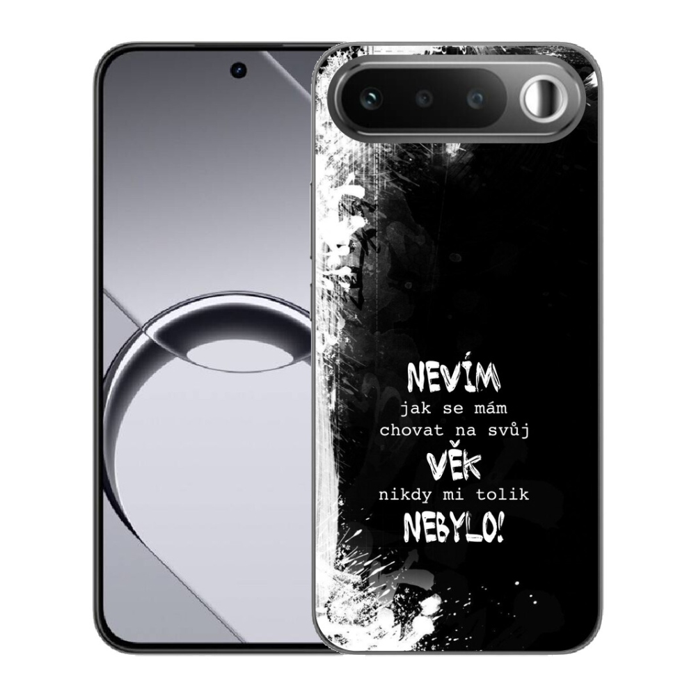 Gélový obal mmCase pre Realme 16 5G – vtipný nápis 14 na čiernom pozadí